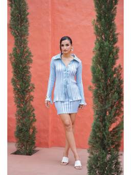 Meko Studio - Blue Denise Mini Skirt