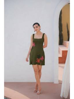 Meko Studio - Lina Olive Mini Dress