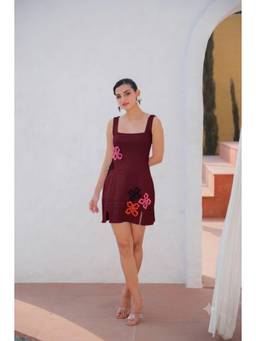 Meko Studio - Lina Brown Mini Dress