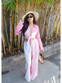 Shubh Shree Studio - Multi-Colour Colour block Shirt With Pant