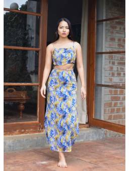 Shubh Shree Studio - Blue Belle Midi Dress