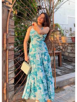 Shubh Shree Studio - Blue Breeze Please Maxi Dress