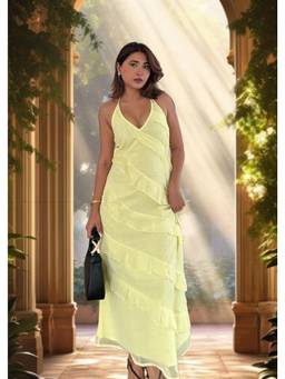 Shubh Shree Studio - Yellow Butter Maxi Dress
