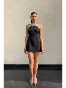 Shubh Shree Studio - Black Sparkle Season Dress