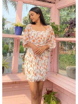 Shubh Shree Studio - White Honey Bunch Dress