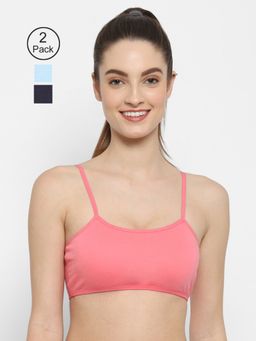 Floret - Non Padded & Wire Free Full Coverage Sports Bra (Pack of 3)