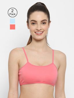Floret - Non Padded & Wire Free Full Coverage Sports Bra (Pack of 3)