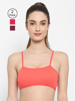 Floret - Non Padded & Wire Free Full Coverage Sports Bra (Pack of 3)