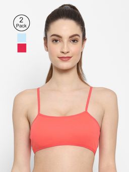 Floret - Non Padded & Wire Free Full Coverage Sports Bra (Pack of 3)