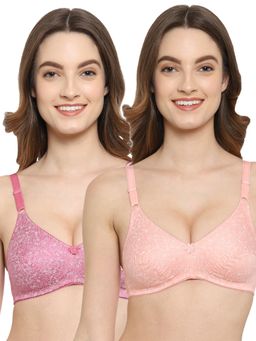 Floret - Non Padded Medium Coverage T-Shirt Bra (Pack of 2)