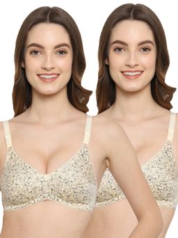 Floret - Non Padded Medium Coverage T-Shirt Bra (Pack of 2)