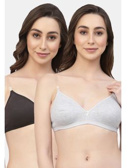 Floret - Non Padded & Wire Free Medium Coverage Backless Bra (Pack of 2)