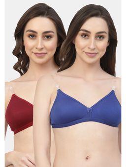 Floret - Non Padded & Wire Free Medium Coverage Backless Bra (Pack of 2)