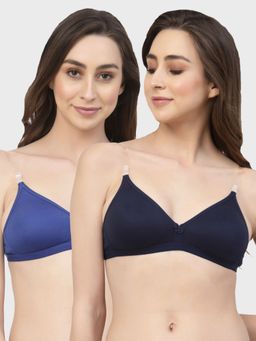 Floret - Non Padded & Wire Free Medium Coverage Backless Bra (Pack of 2)
