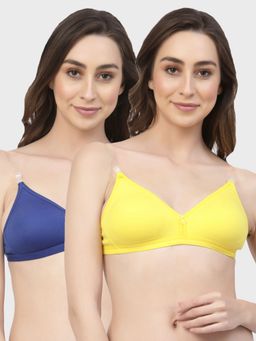 Floret - Non Padded & Wire Free Medium Coverage Backless Bra (Pack of 2)