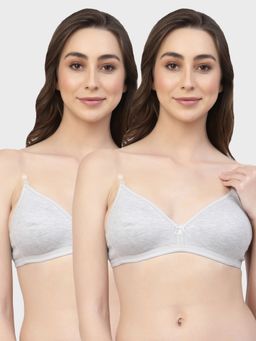 Floret - Non Padded & Wire Free Medium Coverage Backless Bra (Pack of 2)