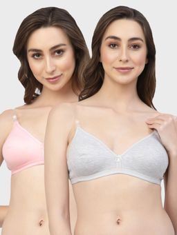 Floret - Non Padded & Wire Free Medium Coverage Backless Bra (Pack of 2)