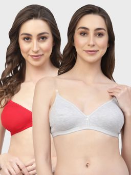 Floret - Non Padded & Wire Free Medium Coverage Backless Bra (Pack of 2)