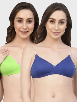 Floret - Non Padded & Wire Free Medium Coverage Backless Bra (Pack of 2)