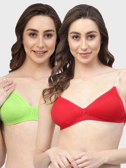 Floret - Non Padded & Wire Free Medium Coverage Backless Bra (Pack of 2)