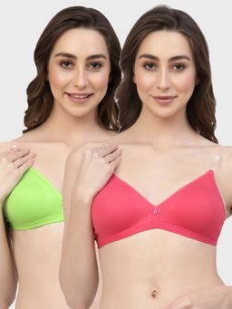 Floret - Non Padded & Wire Free Medium Coverage Backless Bra (Pack of 2)
