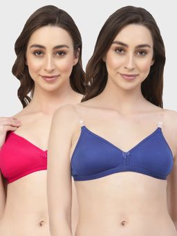 Floret - Non Padded & Wire Free Medium Coverage Backless Bra (Pack of 2)