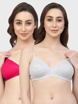 Floret - Non Padded & Wire Free Medium Coverage Backless Bra (Pack of 2)