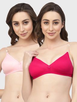 Floret - Non Padded & Wire Free Medium Coverage Backless Bra (Pack of 2)
