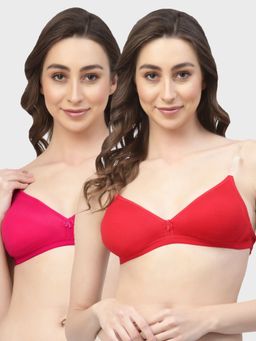 Floret - Non Padded & Wire Free Medium Coverage Backless Bra (Pack of 2)