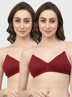 Floret - Non Padded & Wire Free Medium Coverage Backless Bra (Pack of 2)