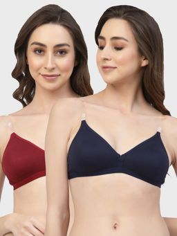 Floret - Non Padded & Wire Free Medium Coverage Backless Bra (Pack of 2)
