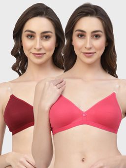 Floret - Non Padded & Wire Free Medium Coverage Backless Bra (Pack of 2)