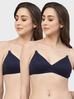 Floret - Non Padded & Wire Free Medium Coverage Backless Bra (Pack of 2)