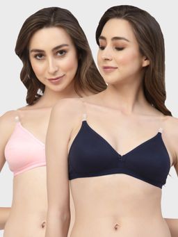 Floret - Non Padded & Wire Free Medium Coverage Backless Bra (Pack of 2)