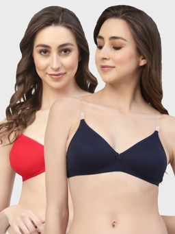 Floret - Non Padded & Wire Free Medium Coverage Backless Bra (Pack of 2)