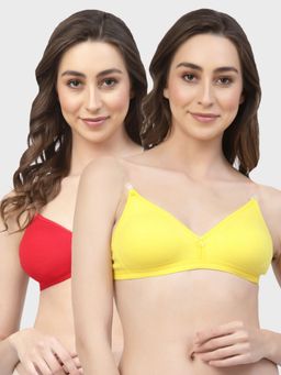 Floret - Non Padded & Wire Free Medium Coverage Backless Bra (Pack of 2)