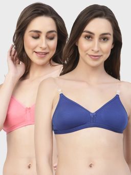 Floret - Non Padded & Wire Free Medium Coverage Backless Bra (Pack of 2)