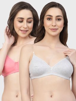 Floret - Non Padded & Wire Free Medium Coverage Backless Bra (Pack of 2)