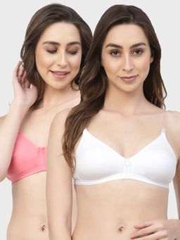 Floret - Non Padded & Wire Free Medium Coverage Backless Bra (Pack of 2)
