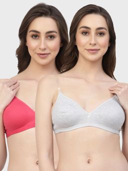 Floret - Non Padded & Wire Free Medium Coverage Backless Bra (Pack of 2)