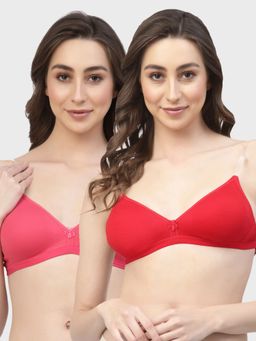 Floret - Non Padded & Wire Free Medium Coverage Backless Bra (Pack of 2)