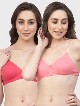 Floret - Non Padded & Wire Free Medium Coverage Backless Bra (Pack of 2)