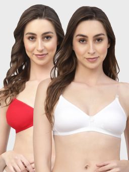 Floret - Non Padded & Wire Free Medium Coverage Backless Bra (Pack of 2)