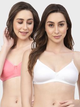 Floret - Non Padded & Wire Free Medium Coverage Backless Bra (Pack of 2)