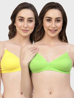 Floret - Non Padded & Wire Free Medium Coverage Backless Bra (Pack of 2)
