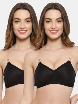Floret - Non Padded & Wire Free Full Coverage Bra (Pack of 2)