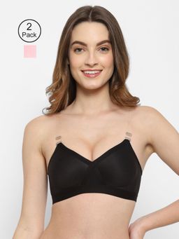Floret - Non Padded & Wire Free Full Coverage Bra (Pack of 2)