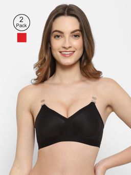 Floret - Non Padded & Wire Free Full Coverage Bra (Pack of 2)