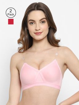 Floret - Non Padded & Wire Free Full Coverage Bra (Pack of 2)