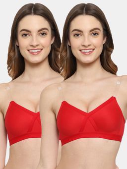 Floret - Non Padded & Wire Free Full Coverage Bra (Pack of 2)